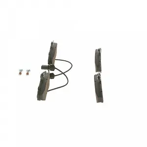 Комплект гальмівних колодок дискового гальма BOSCH 0 986 494 042 для AUDI SEAT VW, передня вісь synthetic.ua - Фото 1