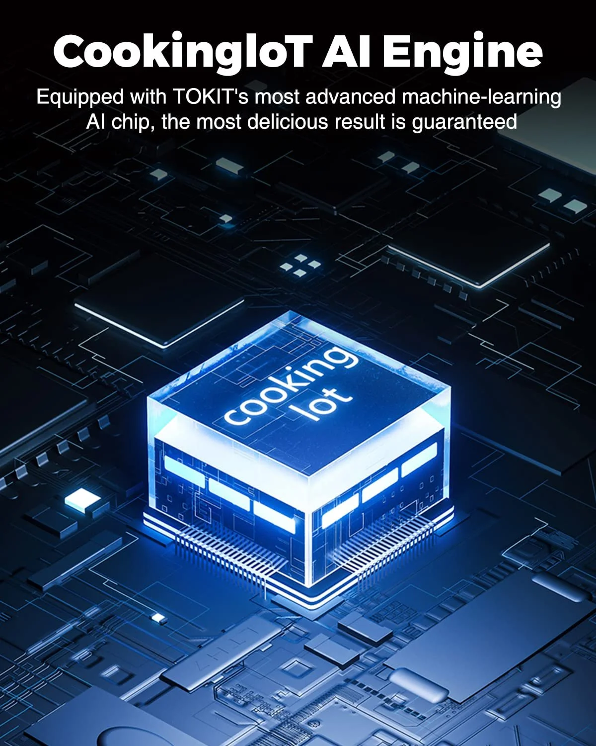 Процессор-робот TOKIT Omni Cook All-in-1 с 21 кулинарной функцией, встроенным сенсорным экраном 18 см, пошаговыми рецептами, предварительной очисткой, измельчением, соковыжиманием, смешиванием, взвешиванием, Sous Vide, дроблением льда и др., фото №4