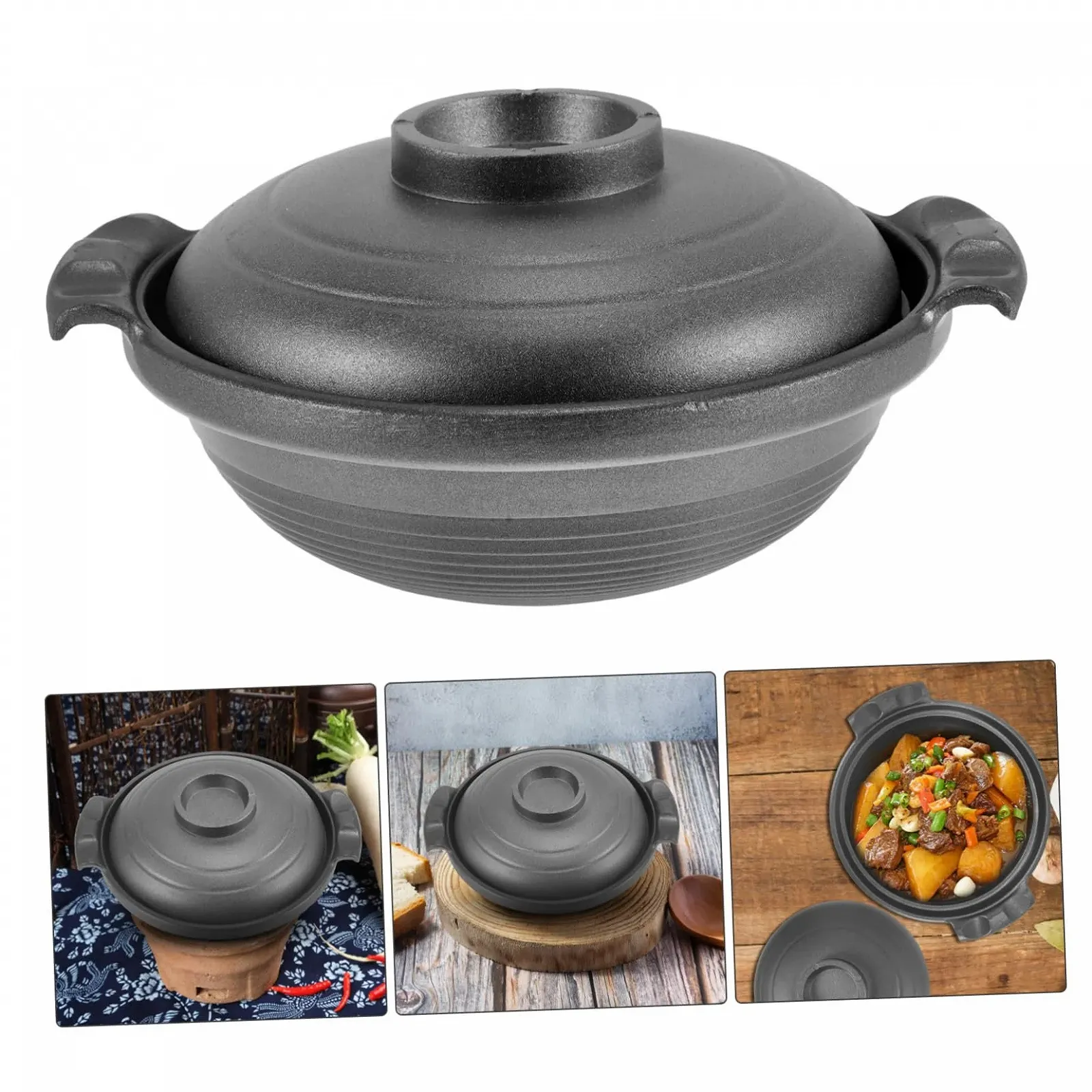 Кастрюля VALICLUD керамическая с крышкой, фото №8