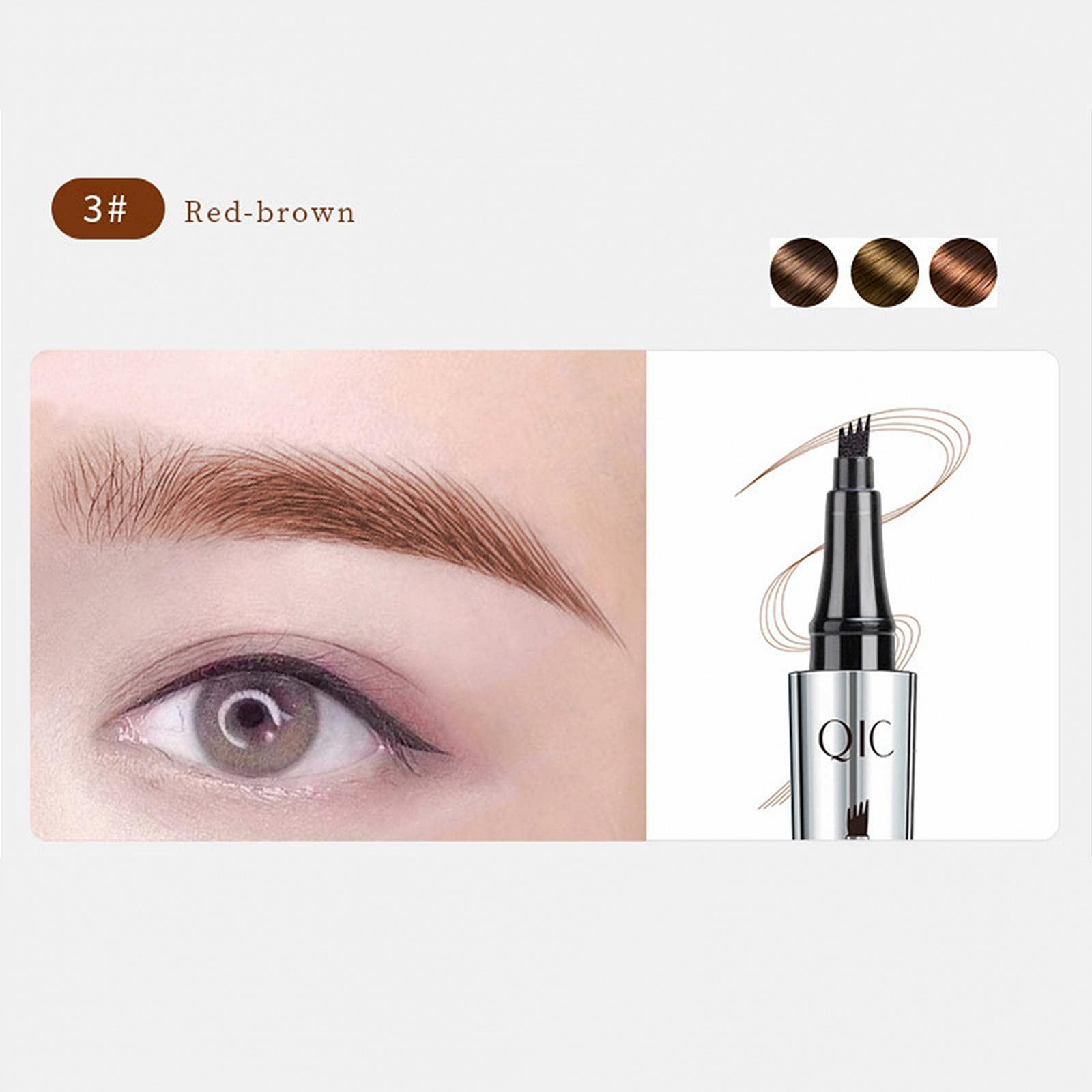 Олівець для брів Vierzinierter водостійкий ультратонкий, фото №3