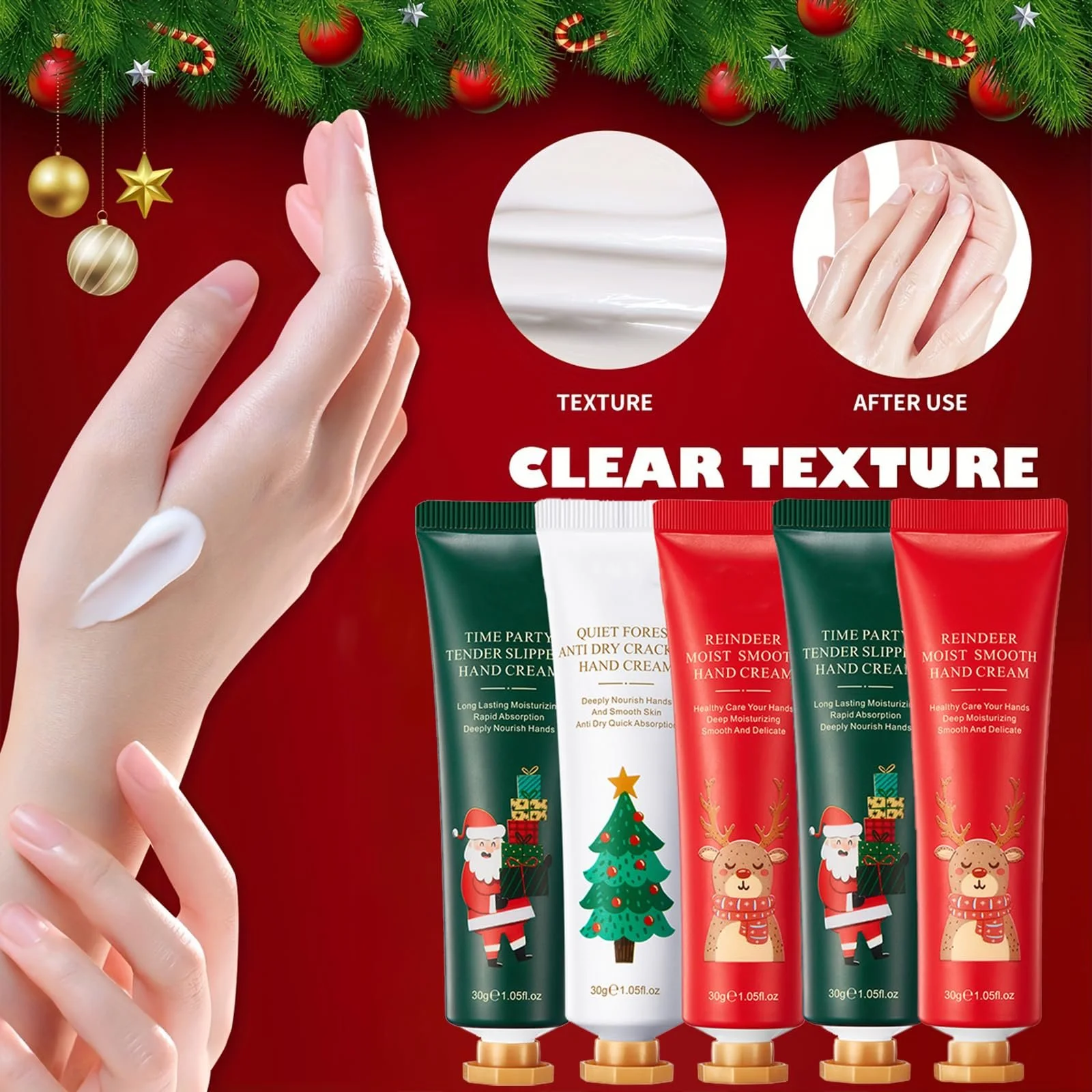 Крем для рук Різдвяний міні набір 5 x 30 г, фото №3