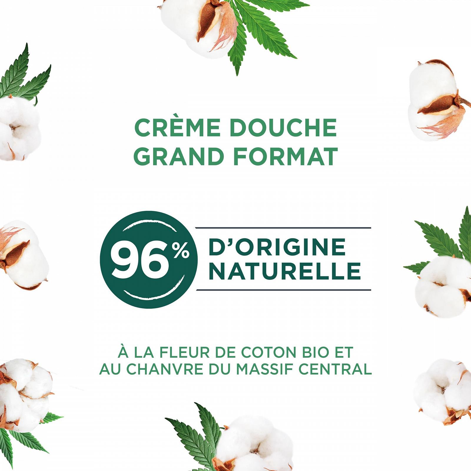 Крем-гель для душа Naturé Moi Soothing Organic Cotton Blossom and Hemp 500 мл, фото №3