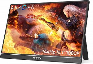 Монітор портативний 16.1" Arzopa G1 Game Full HD IPS 144 Гц - Фото 1