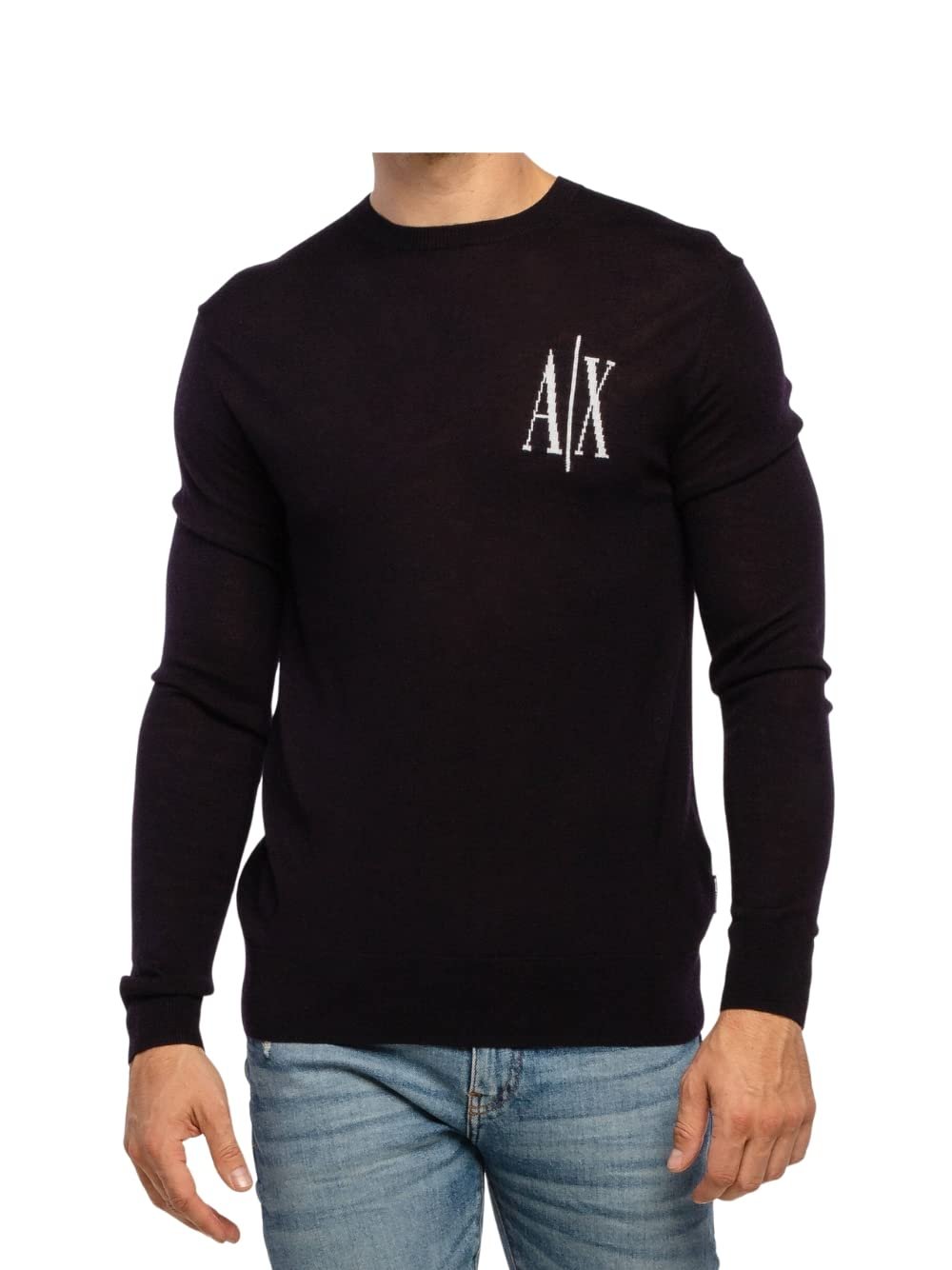 Джемпер Armani Exchange Icon Project Круглий Виріз Вовна Мериноса Чоловічий, фото №2