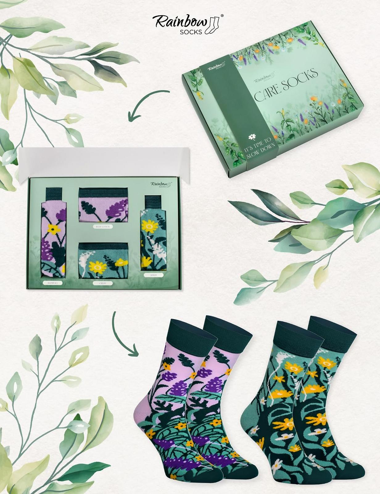 Носки Rainbow Socks Self Care Box - Набор носков для ухода за собой для женщин, которые ценят свою внешность - 2 пары, фото №2