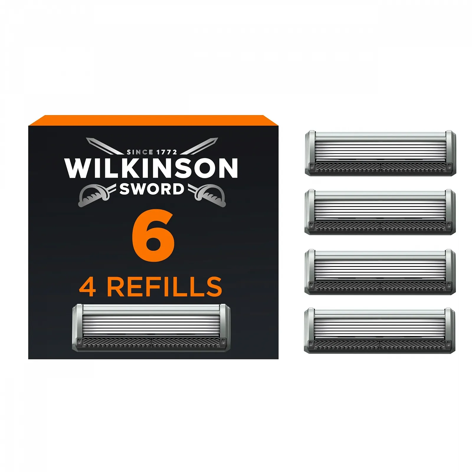Бритва и сменные кассеты Wilkinson Sword Wilkinson 6 4 сменные кассеты, фото №1 Бритва и сменные кассеты Wilkinson Sword Wilkinson 6 4 сменные кассеты, фото №1