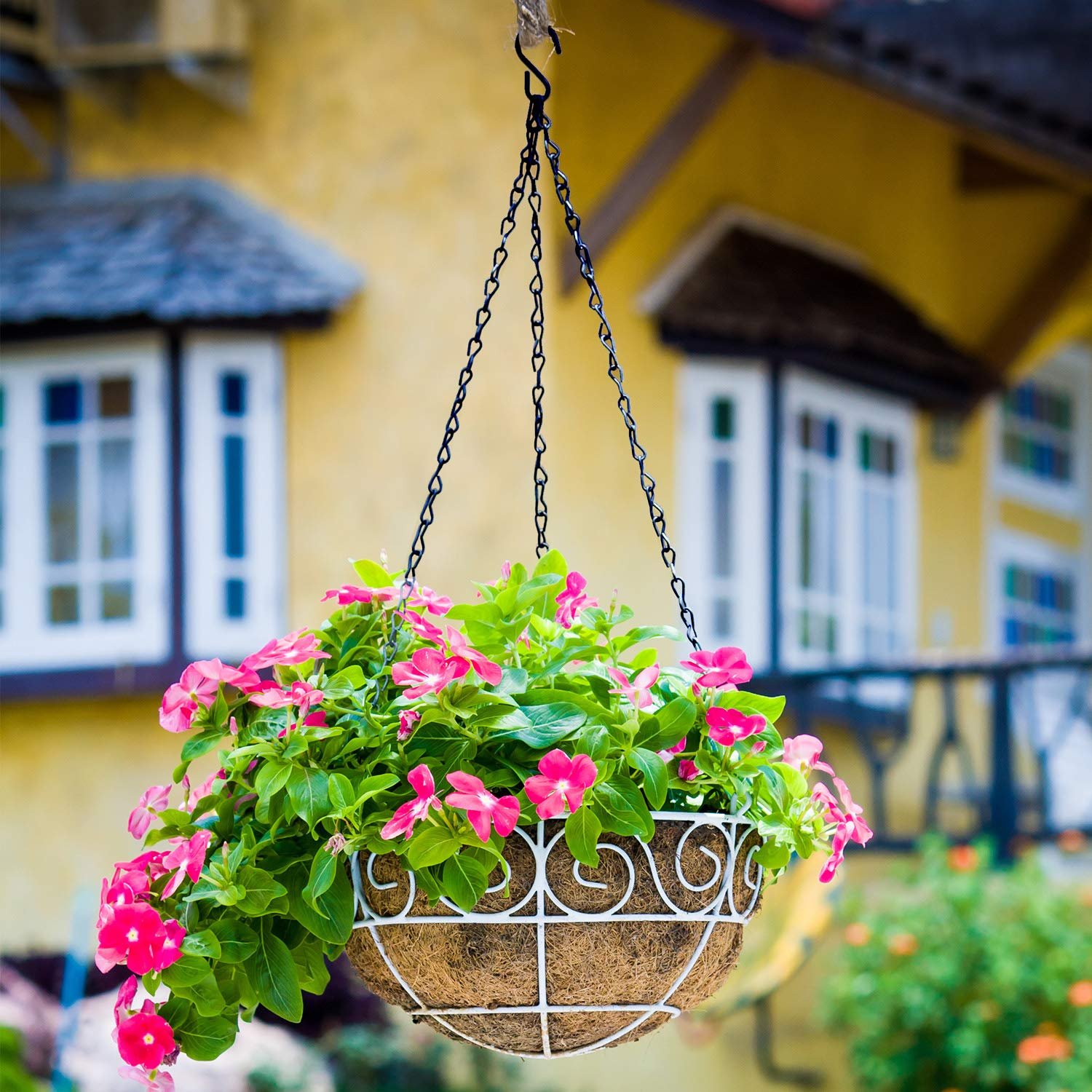 Подвесные цепи FEPITO 10 дюймов металлические с зажимами 12 шт. Черные, фото №4