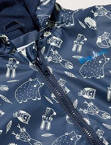 Дождевик Playshoes Унисекс Детский Флисовая Подкладка Дождевая Куртка synthetic.ua - Фото 1