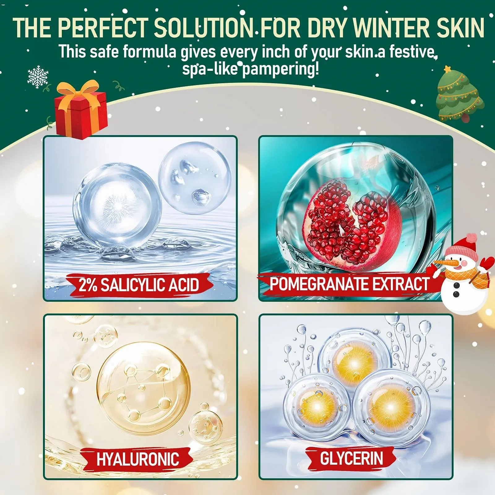 Подарочный набор для ухода за руками и ногами Christmas (кремы, карандаши, гель, полотенце), фото №6