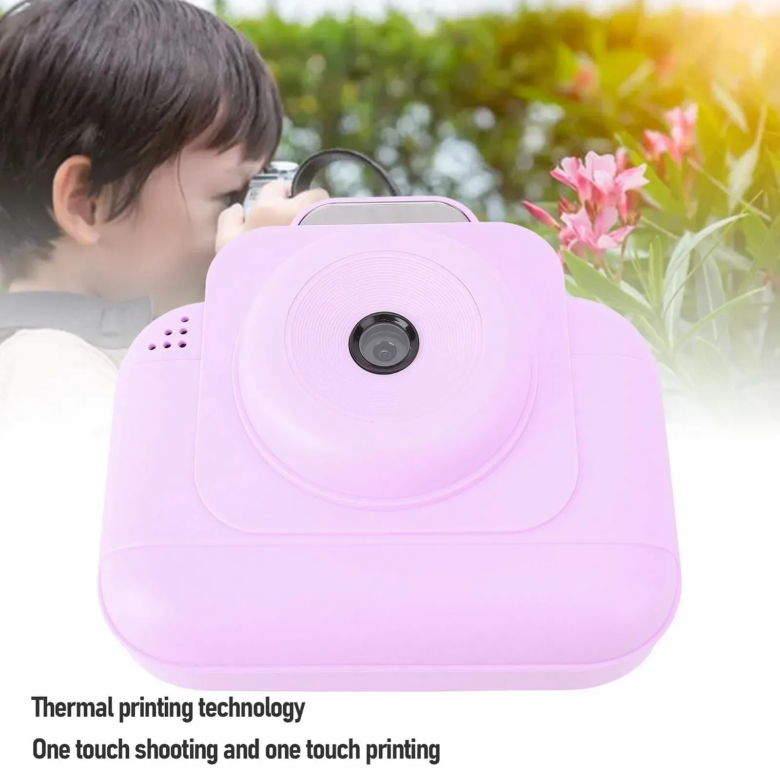 Фотокамера мгновенной печати Denash 1080p 2.4-дюймовый экран Selfie Digital Video, фото №2