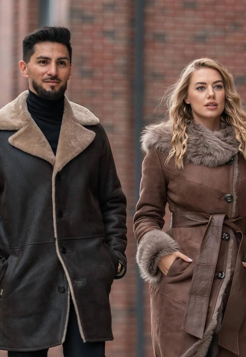 Дубленка Hollert Toscana Lanessa Коричневая с капюшоном, фото №8 Дубленка Hollert Toscana Lanessa Коричневая с капюшоном, фото №8