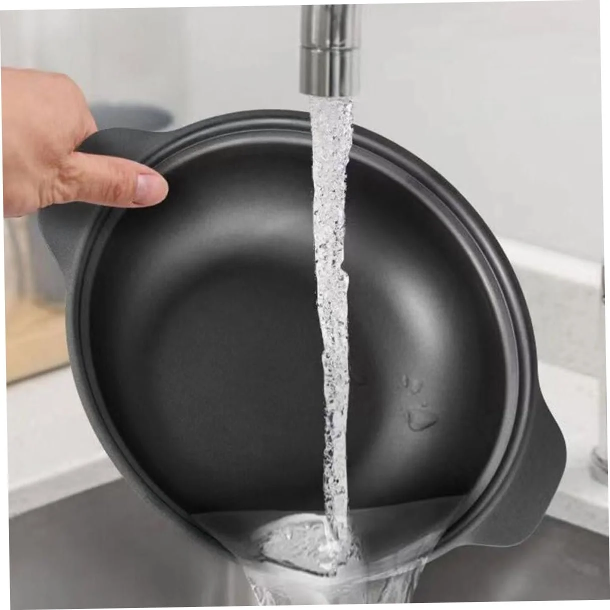 Жаровня IMIKEYA чугунная с крышкой бесшовный дизайн, фото №3