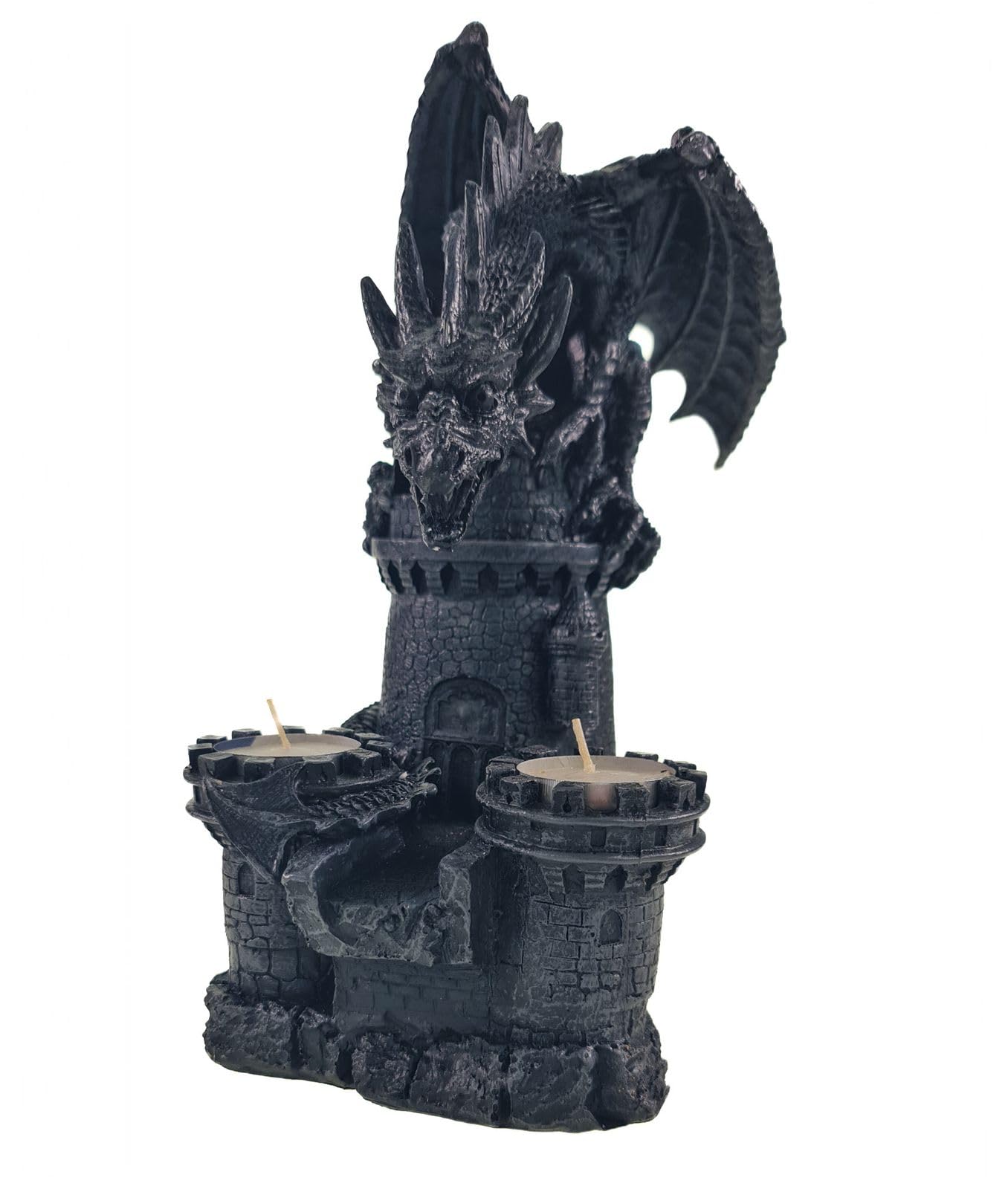 Подсвечник Kremers Schatzkiste Tea Light Holders Dragon 27 см Gothic, фото №5