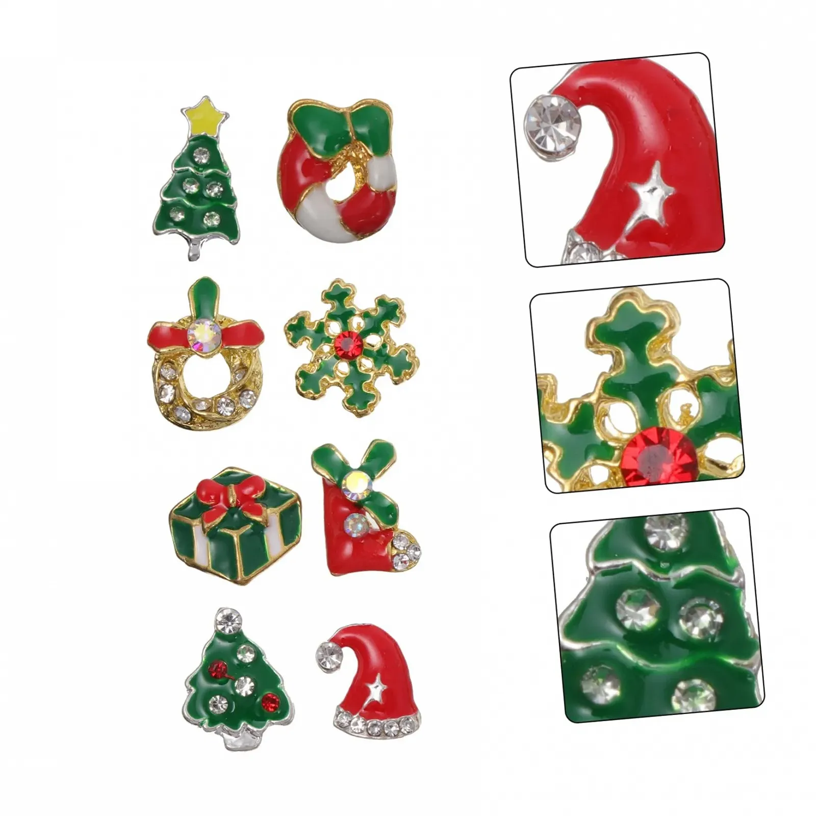 Прикраса для нігтівOOFAN Різдвяна тематика,, фото №7