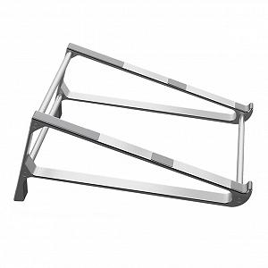 Подставка для ноутбука Алюминиевая регулируемая по высоте подставка с эргономичным дизайном для ноутбуков до 17 дюймов, стабильная и вентилируемая настольная подставка для правильной осанки и разнообразного использования - Фото 1