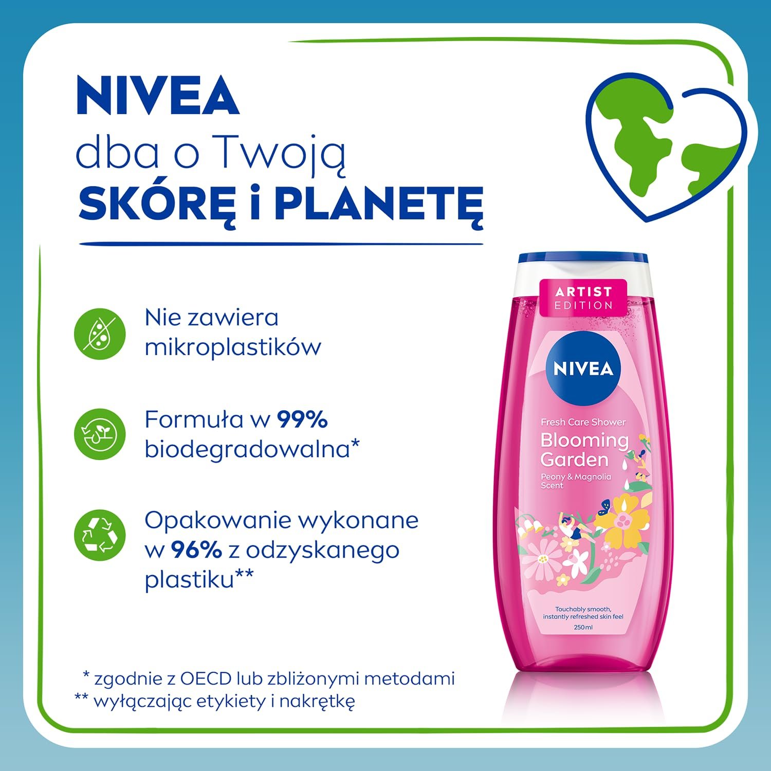 Гель для душа NIVEA Floral Love 250 мл (5 шт), фото №7 Гель для душа NIVEA Floral Love 250 мл (5 шт), фото №7