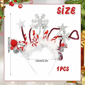 Рождественский обруч на голову со светодиодами. synthetic.ua - Фото 1