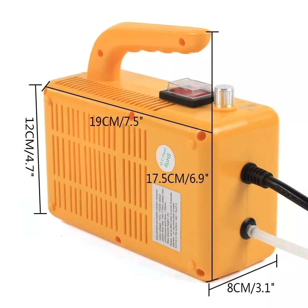 Пароочисник портативний 2600 Вт безрезервуарний високого тиску Dry/Wet, фото №4