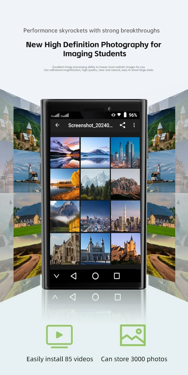 Смартфон Mini 3G 2GB RAM + 16GB 3 дюйми HD Pink, фото №3