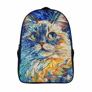 Рюкзак DPEOANEBN Cat 3D для детей, школьный, 40x28x16 см - Фото 1