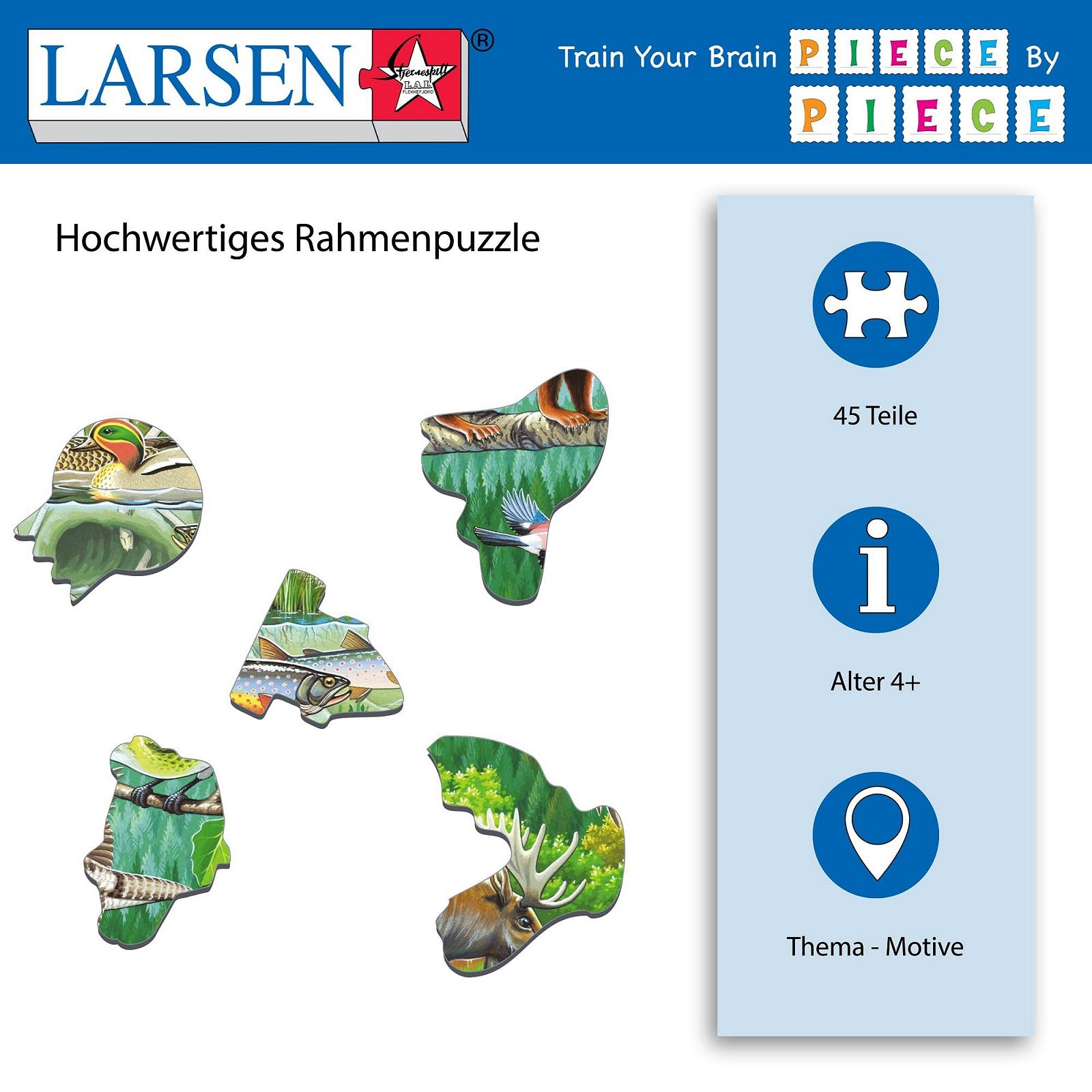 Пазл Larsen Nordic Forest 45 деталей, фото №2