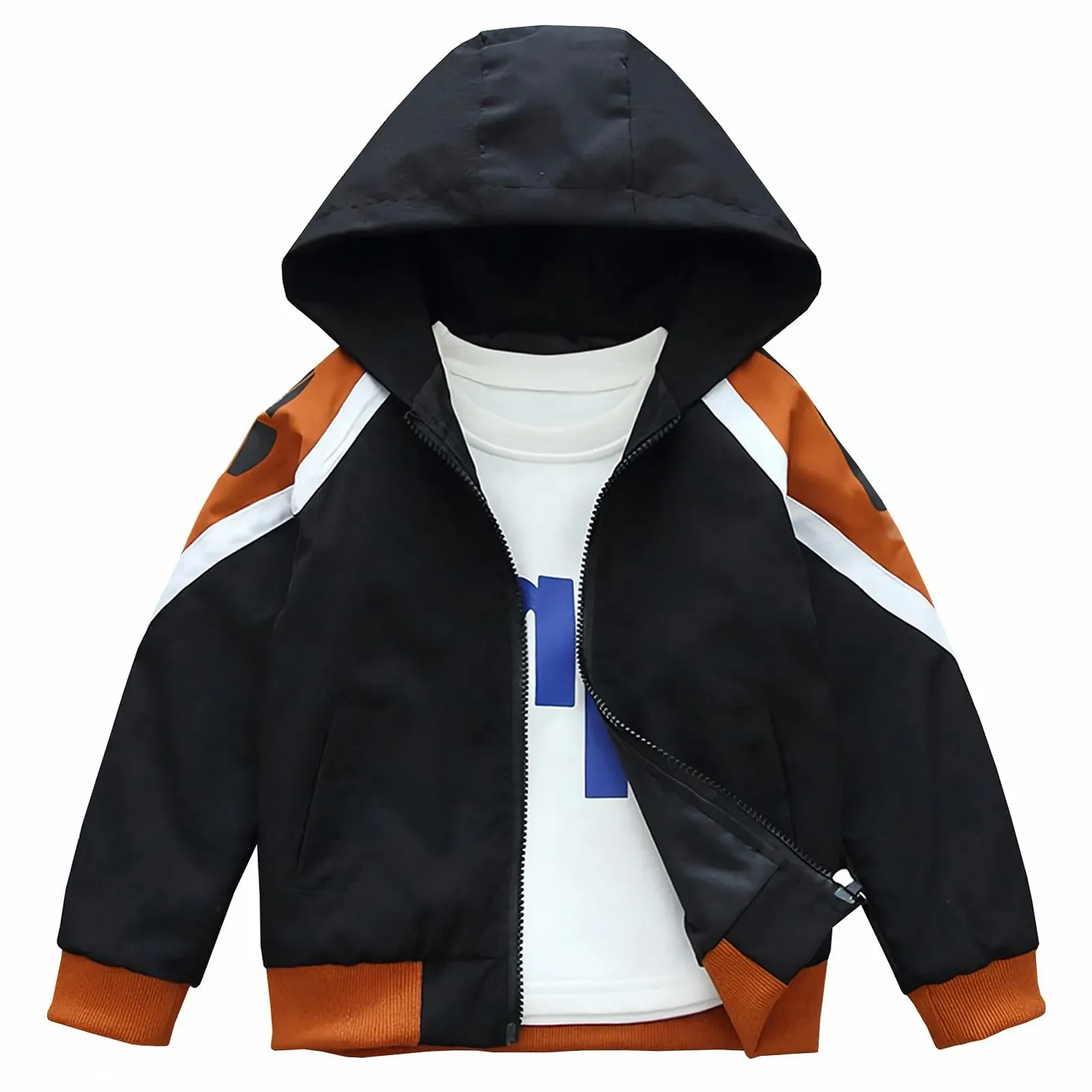 Перехідна дитяча куртка з капюшоном L SERVER, вітровка, модний тренч, фото №1