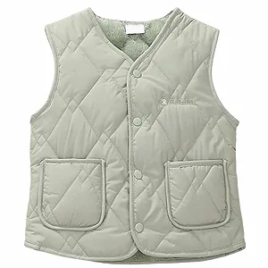 Жилет стьобаний дитячий однотонний - Фото 1
