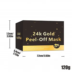 Маска для лица Ceprznvey Отшелушивающая - Золотая фольга, глубокое увлажнение для жирной, поврежденной, грубой кожи synthetic.ua - Фото 1