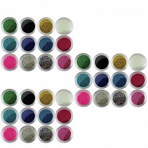 Икра для ногтей Healeved, 3 шт., цвета в ассортименте, шарики из разноцветных жемчужин для творческого маникюра и педикюра, цвета случайные - Фото 1