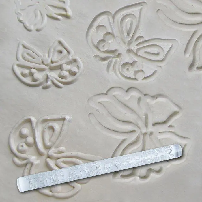 Скалка кондитерская текстурная Empire Бабочка EM-8935 21 см, фото №1