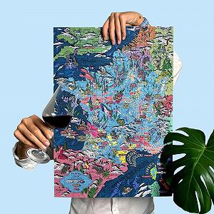 Пазл Wine Puzzle France Карта вин Франции 1000 элементов synthetic.ua - Фото 1