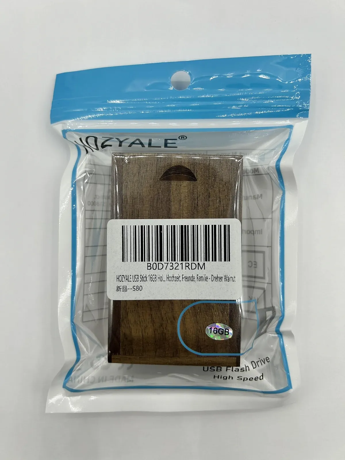 USB накопичувач Wooden 16 GB USB 2.0 with Wooden Box, фото №7