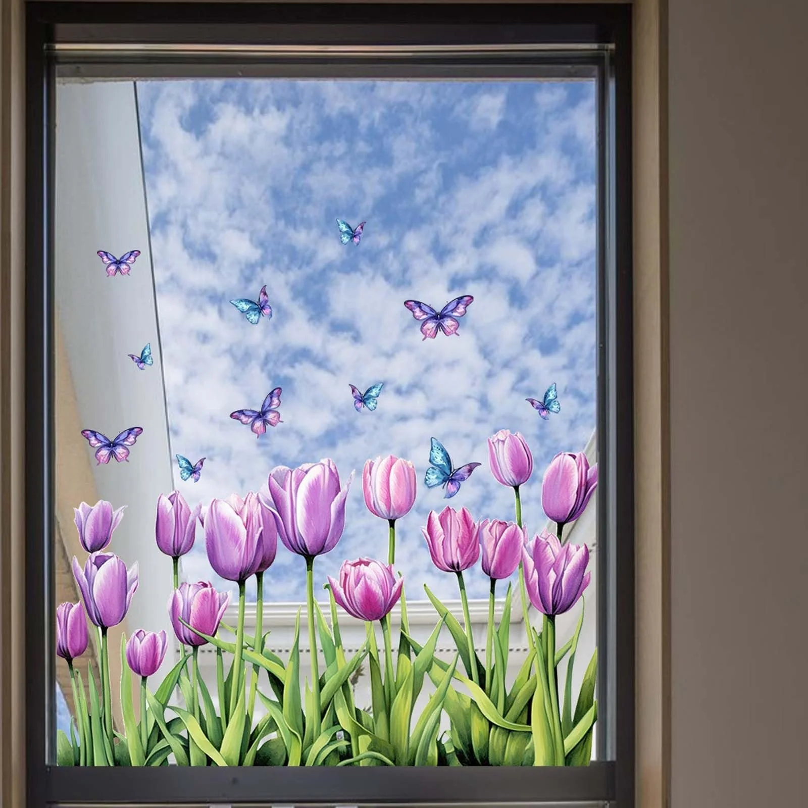 Наклейка на стену Tulip Butterfly 50 x 40 см Светло-фиолетовая, фото №8