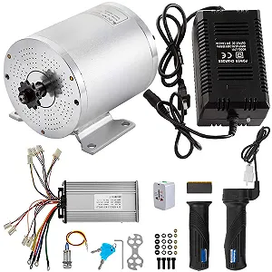 Электродвигатель постоянного тока Vevor BY1020D / Silver - Фото 1