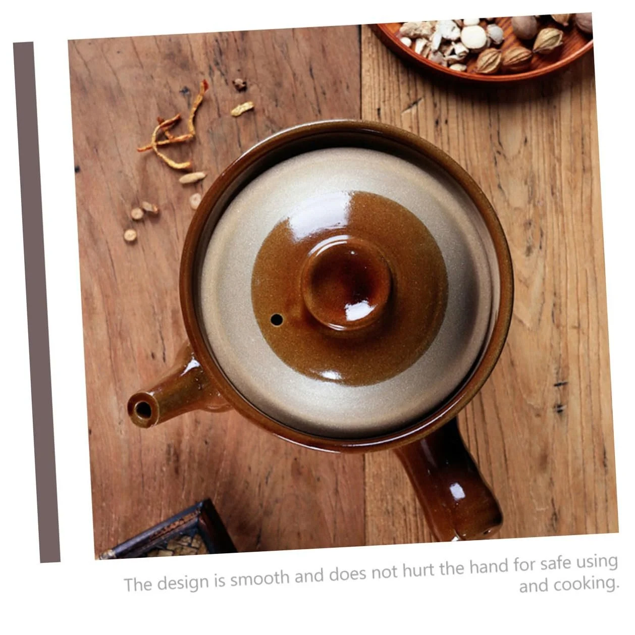 Кастрюля керамическая Traditional Chinese Medicine Термостойкая для открытого огня для трав и рагу, фото №6