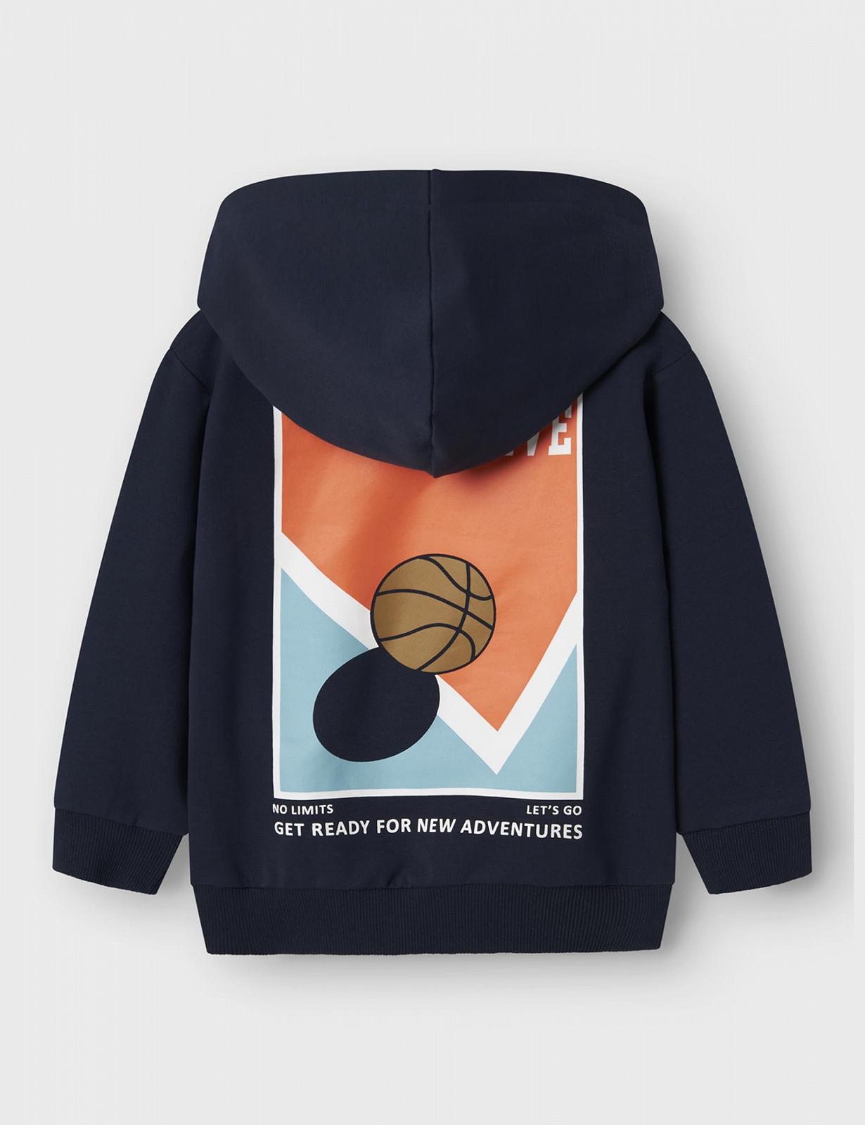 Толстовка NAME IT Nmmkelvin LS Nreg Sweat Wh Unb Box, фото №2