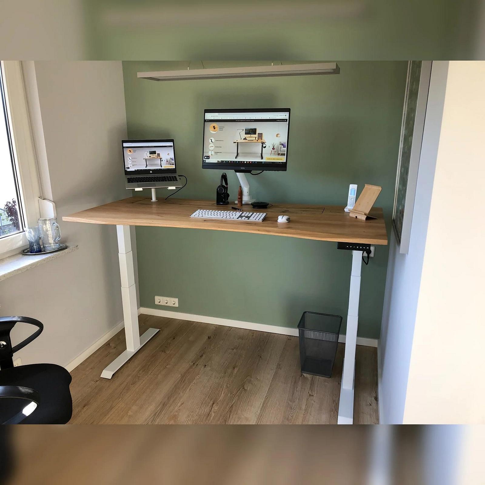 Подставка для ноутбука ErgoHide (дуб и белый), фото №4