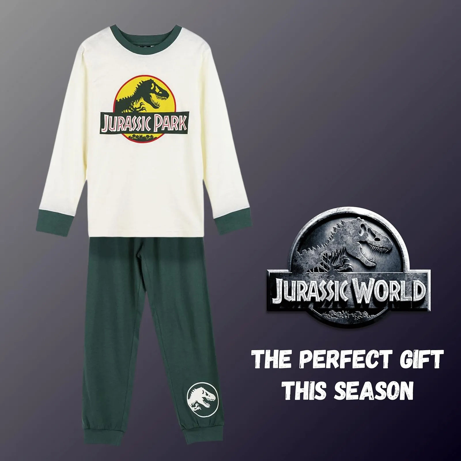 Комплект (футболка та довгі штани) Jurassic World, динозаври, для хлопчиків, фото №7