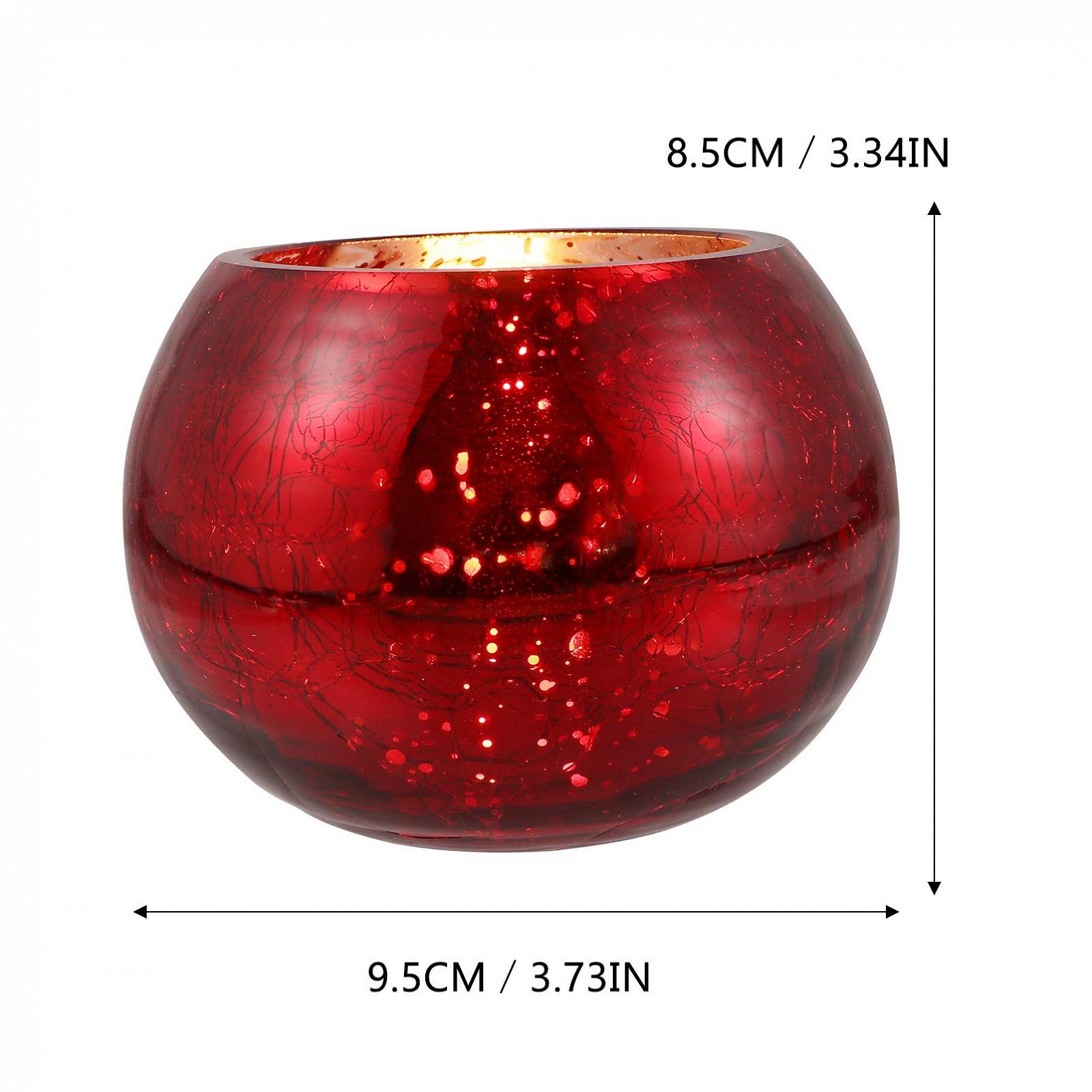 Подсвечник Beaupretty Retro Votive Стекло Красный круглый, фото №7