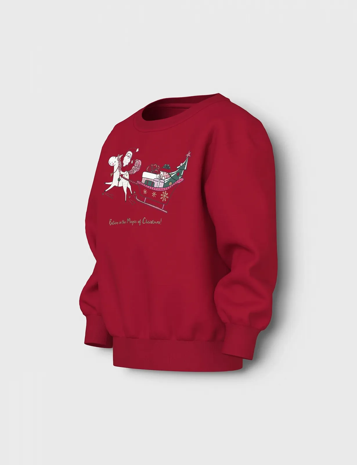 Свитшот NAME IT Nmfvismas LS Nreg Sweat Bru для девочек, фото №3