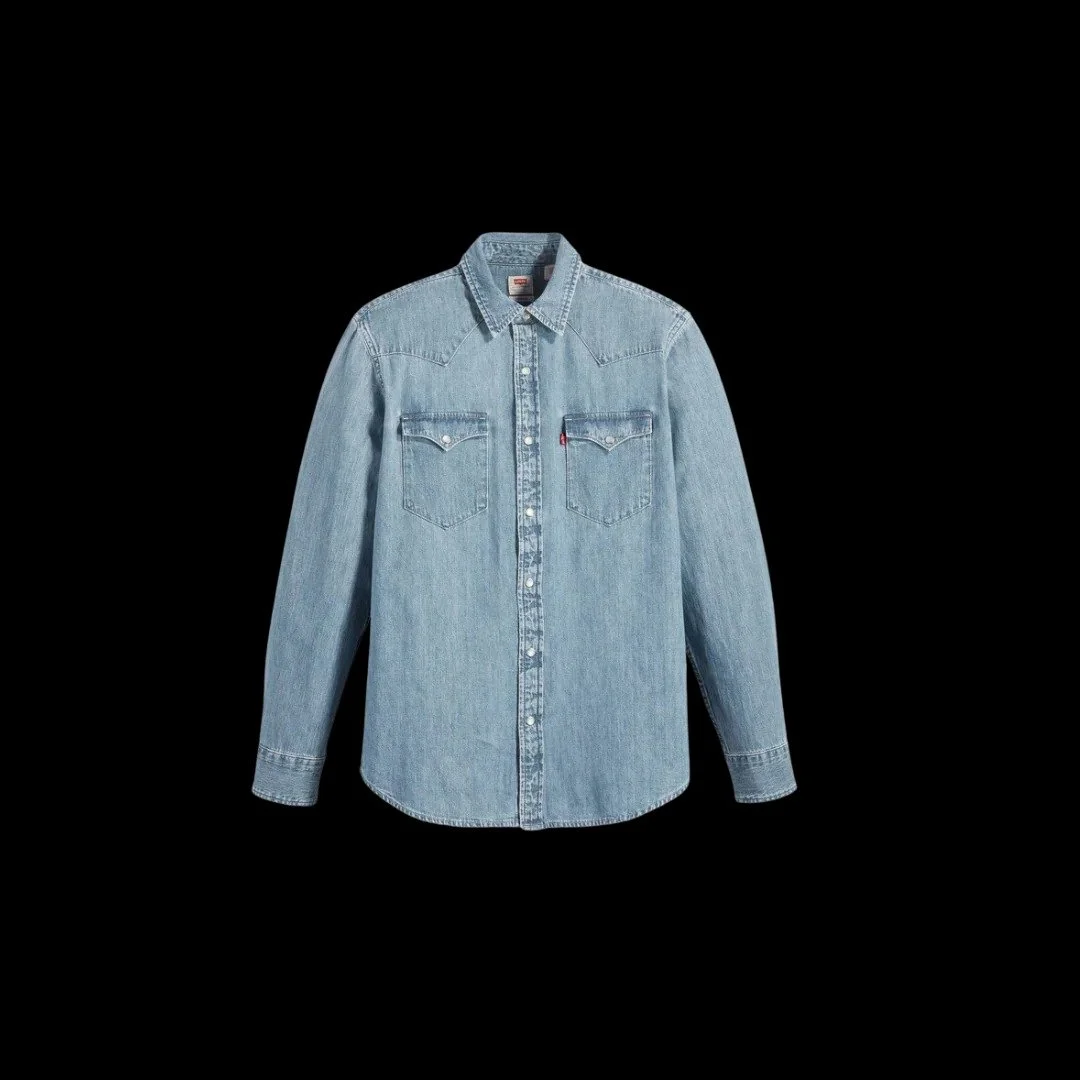 Мужская рубашка LEVIS CLASSIC WESTERN SHIRT Crater Indigo - XS, фото №3