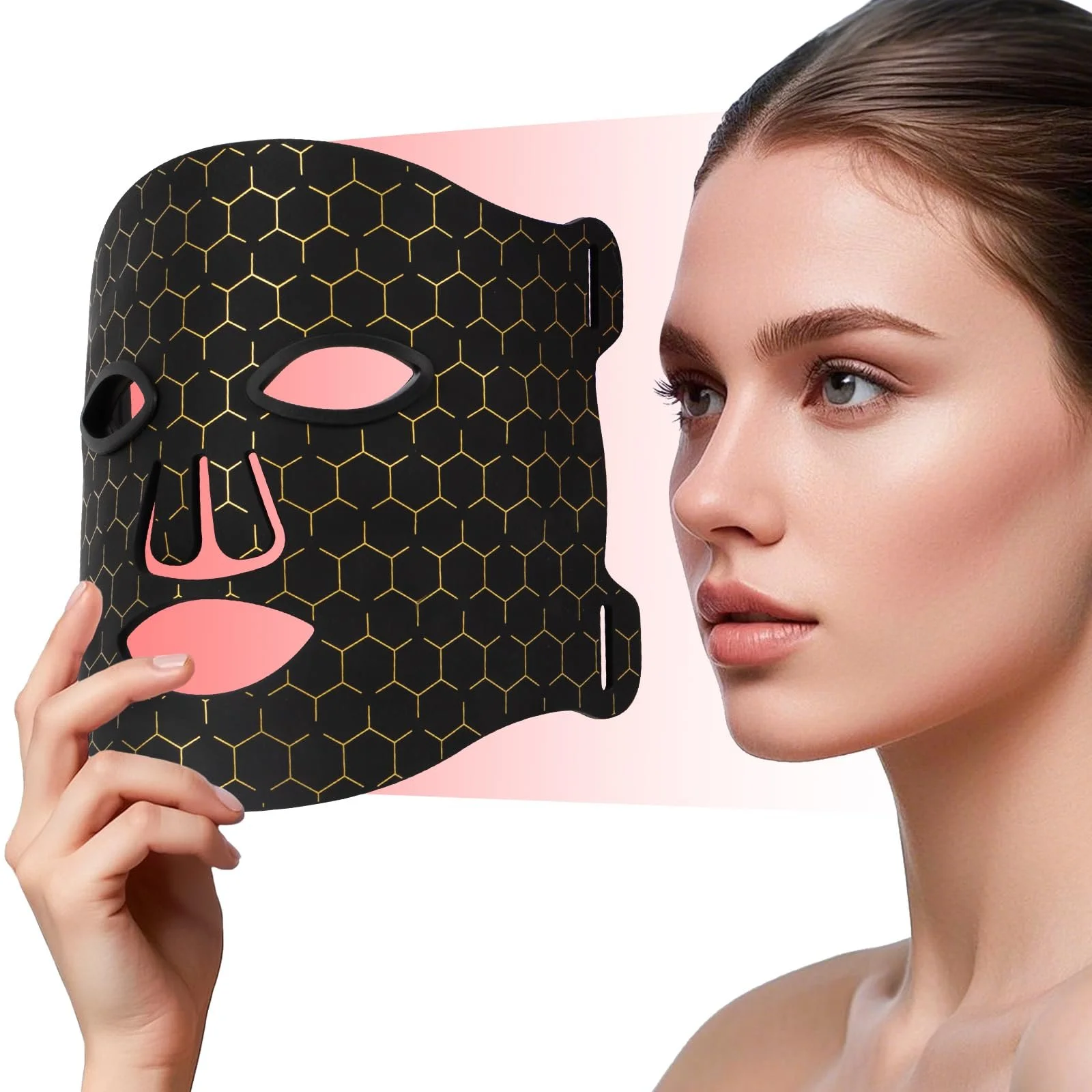 LED Маска для обличчя Світлотерапія з червоним світлом, 7 кольорів LED маска зі 110 потужними лампами, фото №1 LED Маска для обличчя Світлотерапія з червоним світлом, 7 кольорів LED маска зі 110 потужними лампами, фото №1