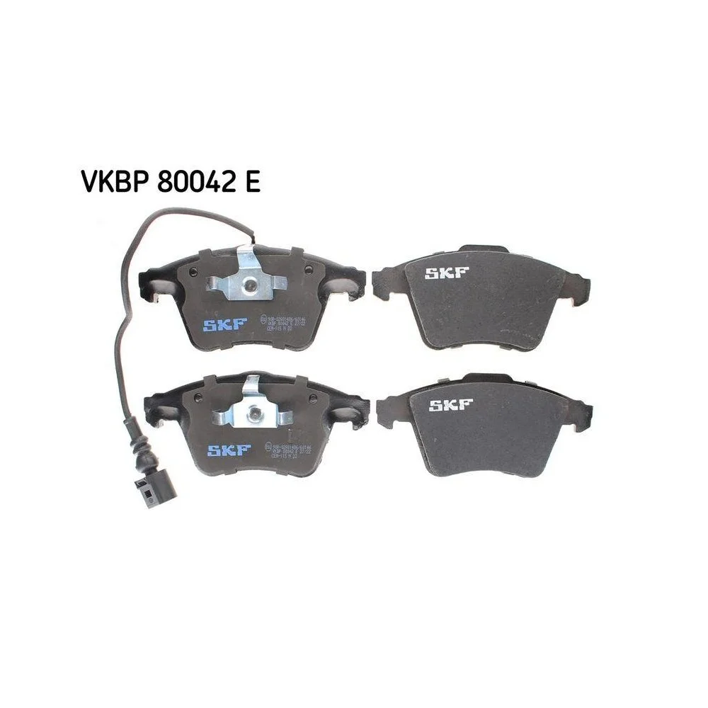 Комплект тормозных колодок, дисковый тормоз SKF VKBP 80042 E передняя ось, фото №1