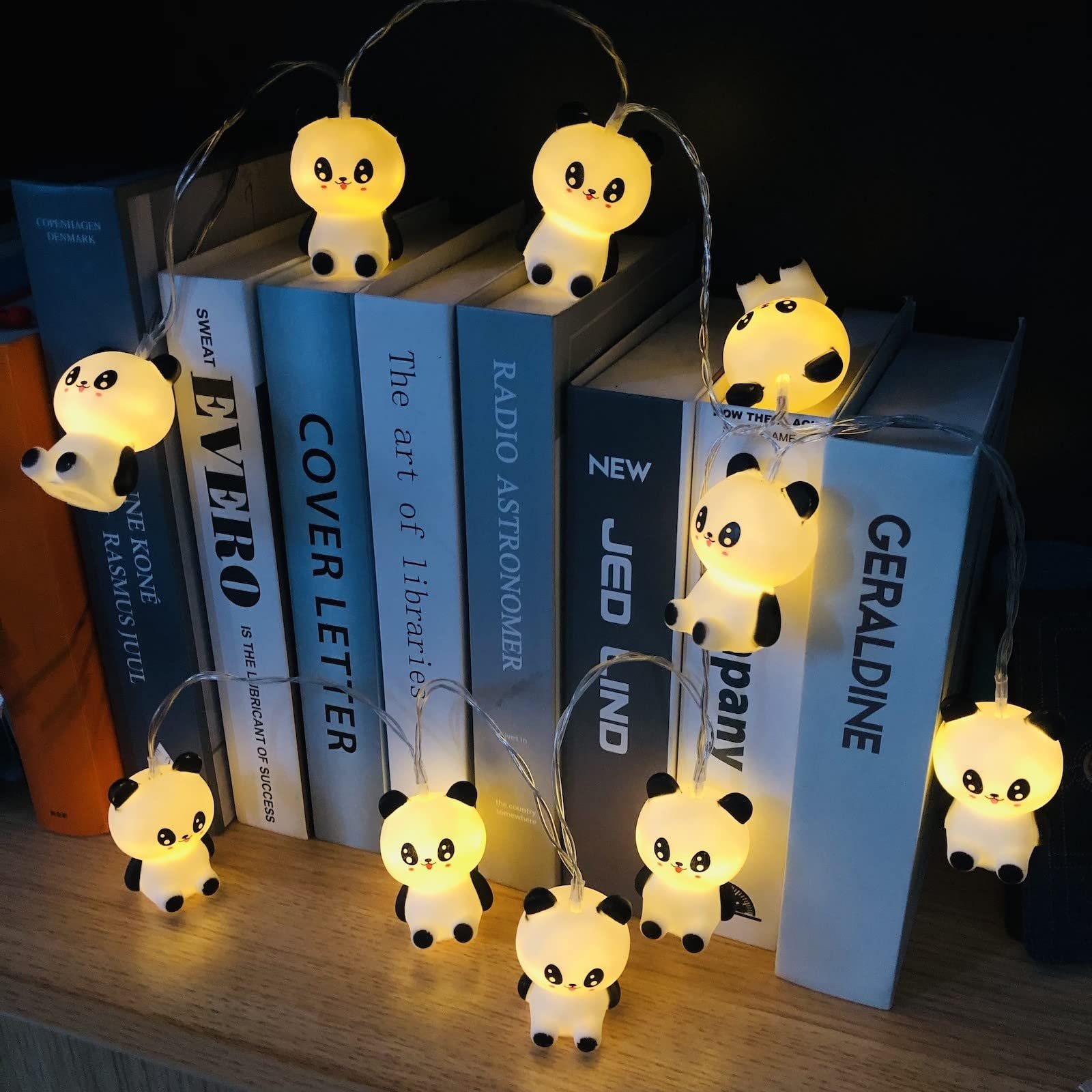 Гірлянда Riaxuebiy Panda, 3 м, 20 LED, USB, декоративна, для дому, весілля, вечірки (3 м/20LED, Panda), фото №6