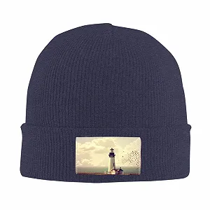 шапка JBYJBX с принтом старого маяка Осенняя зимняя synthetic.ua - Фото 1