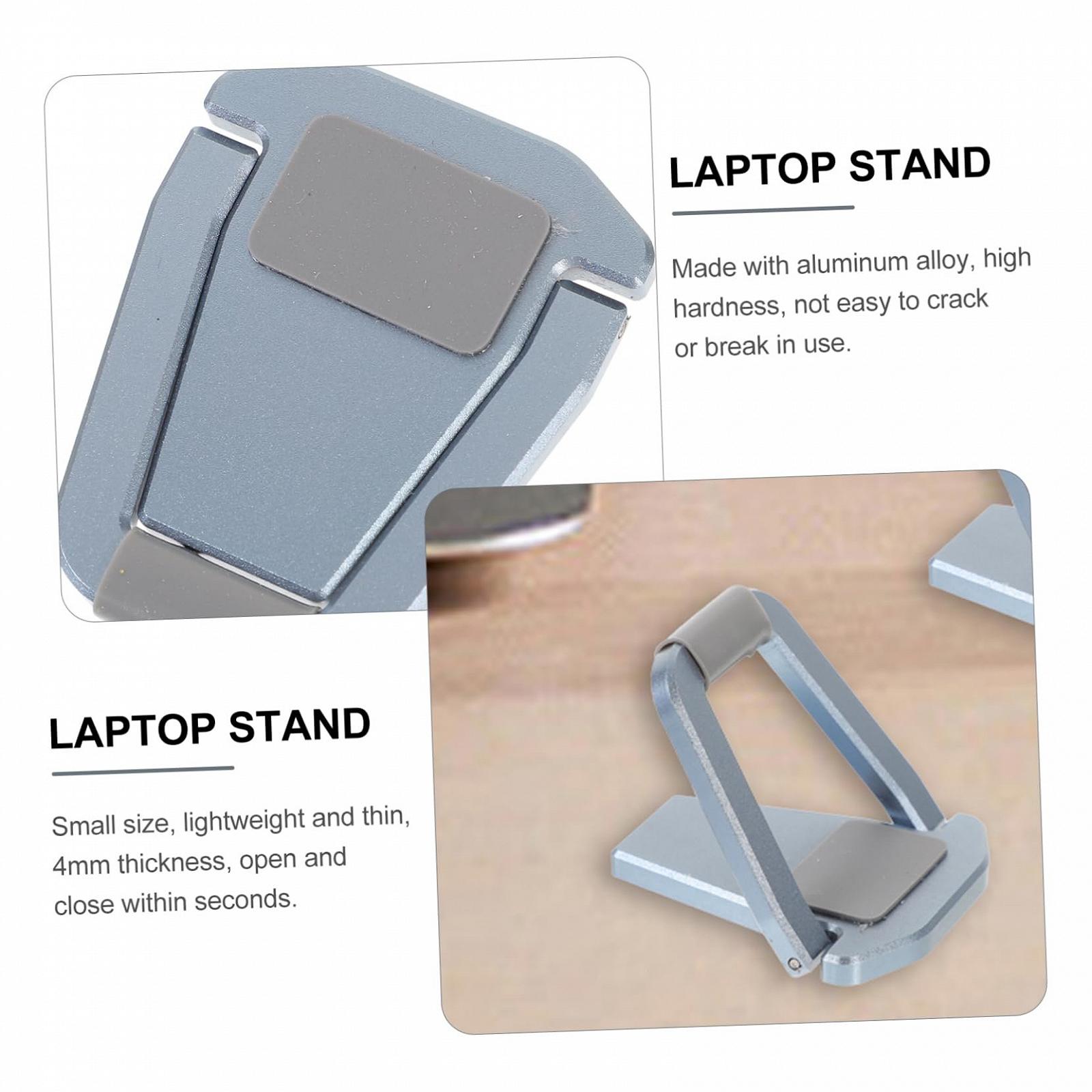 Підставка для ноутбука VILLCASE Алюмінієва з протиковзким дизайном для циркуляції повітря Портативна і легка, фото №4 Підставка для ноутбука VILLCASE Алюмінієва з протиковзким дизайном для циркуляції повітря Портативна і легка, фото №4