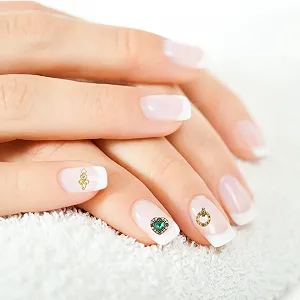 Стразы для ногтей Beavorty 50 шт., драгоценные камни, металлические бриллианты для маникюра synthetic.ua - Фото 1