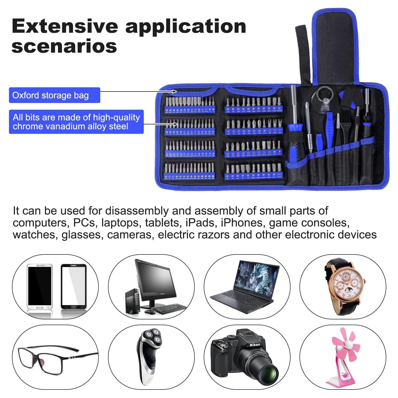 Набір викруток Coolty Precision Mechanic 119 in 1 Electronic Repair Tool Multi Bit, фото №6 Набір викруток Coolty Precision Mechanic 119 in 1 Electronic Repair Tool Multi Bit, фото №6