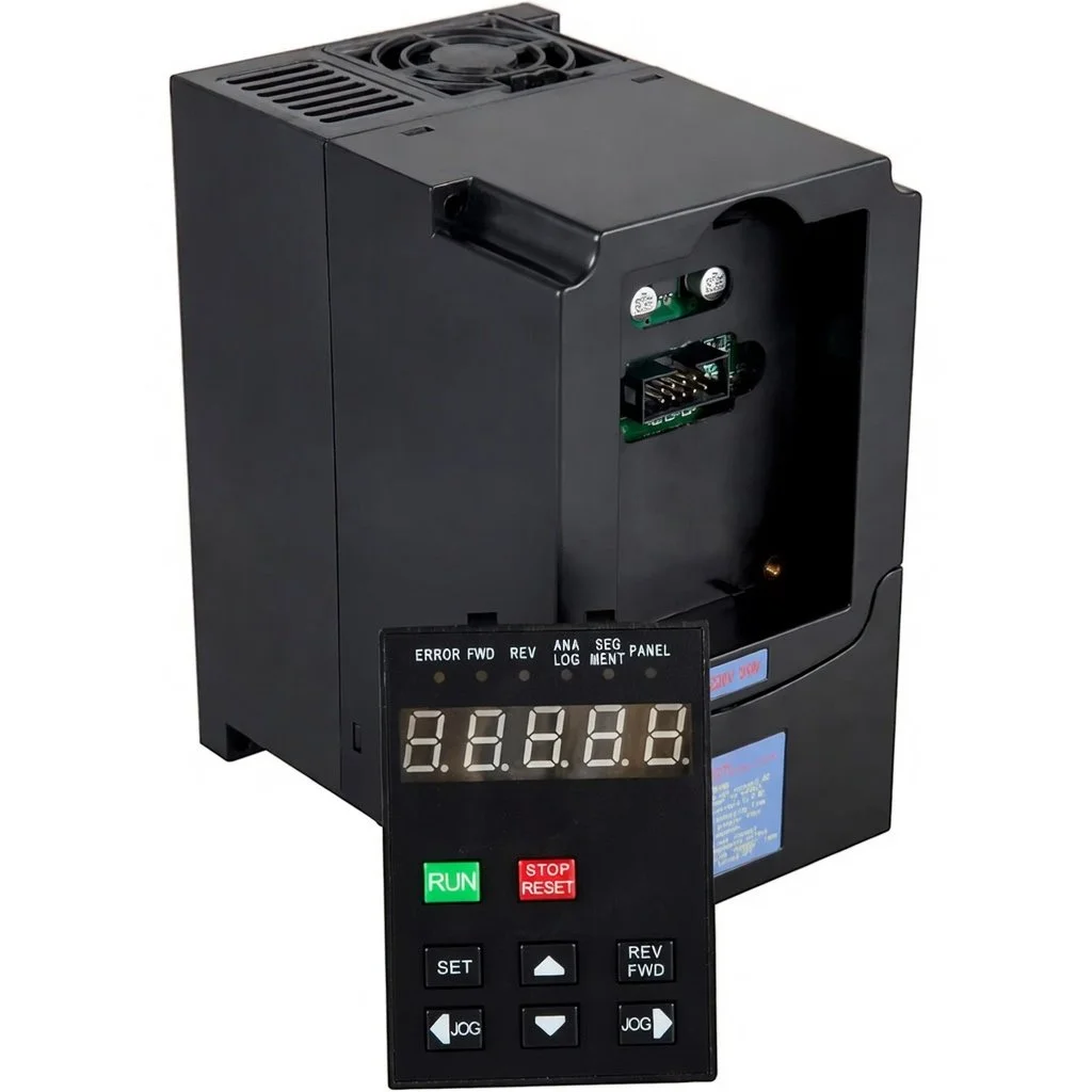 Инвертор с переменной частотой VEVOR A2-8030 / 3 kW / 0-400 Гц / Векторное управление / 220V / Черный, фото №3