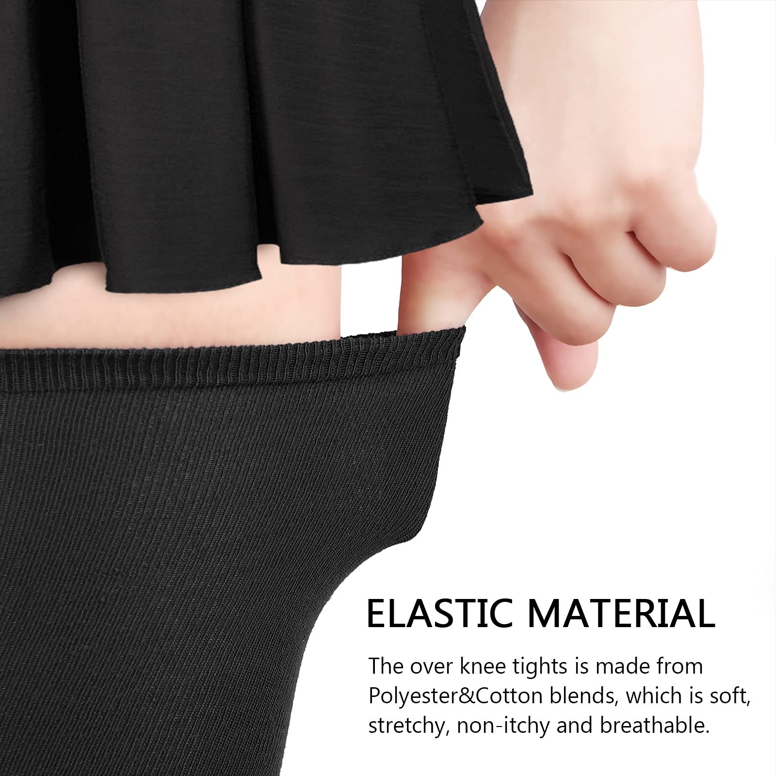 Носки DRESHOW женские экстра длинные выше колена, 2 пары, фото №6